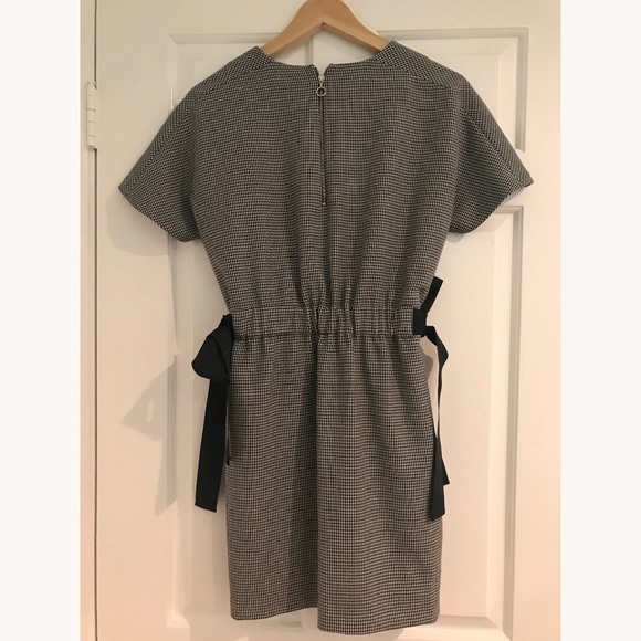 Zara Check Mini Dress with Bows - like new - Picture 2 of 3